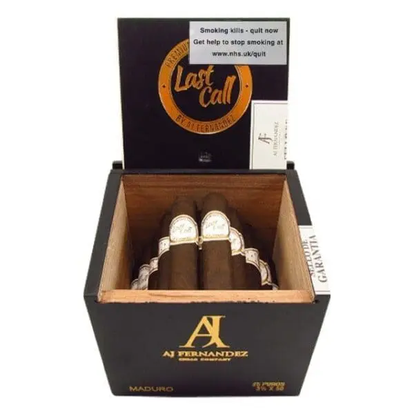 A.J. Fernandez Last Call Maduro Chiquitas box of 25