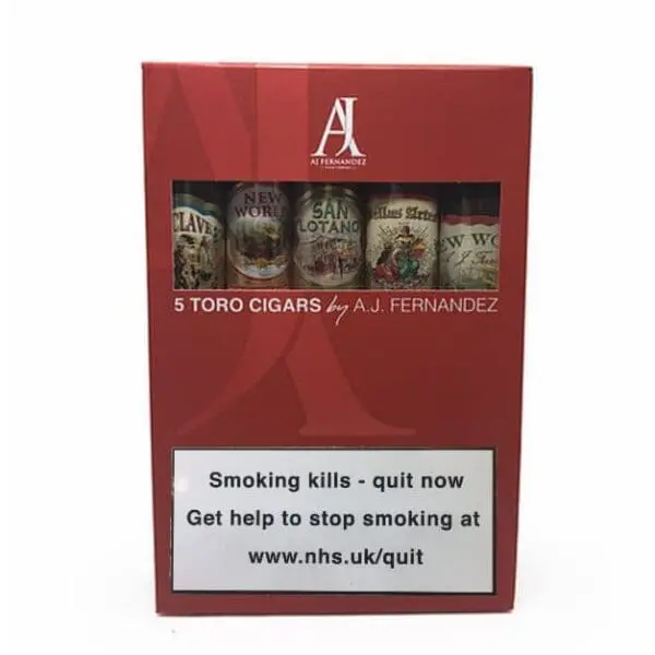 A.J. Fernandez Toro Sampler - Pack of 5 cigars