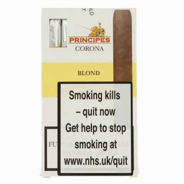 La Aurora Principes Corona Blond Cigars Pack of 5
