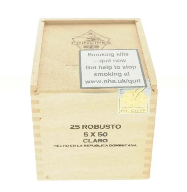 La Aurora Principes Long Filler Claro Robusto Box of 25