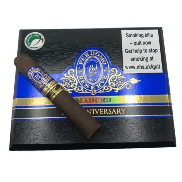 Perdomo 10th Anniversary Maduro Super Toro Box of 25