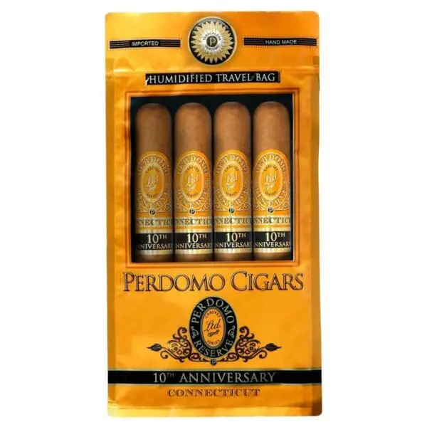 Perdomo 10th Anniversary Connecticut Epicure 4 pack