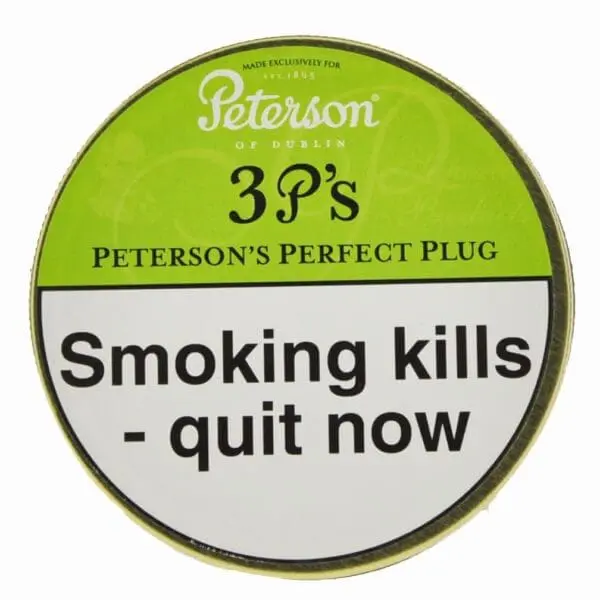 Peterson 3 P's Plug Pipe Tobacco 50g tin