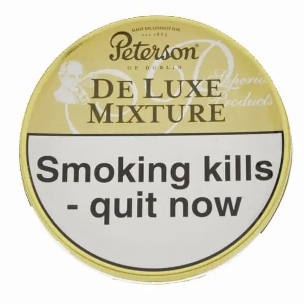 Peterson De Luxe Mixture Pipe Tobacco 50g tin