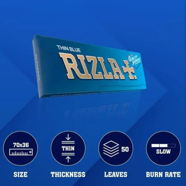 Rizla Blue Regular Size Rolling Papers - 1 pack