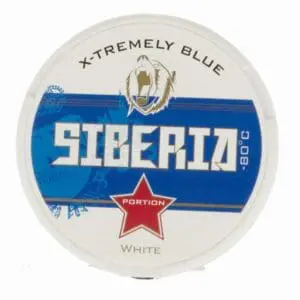 Siberia Blue -80 Degrees White Portion Chew Bags