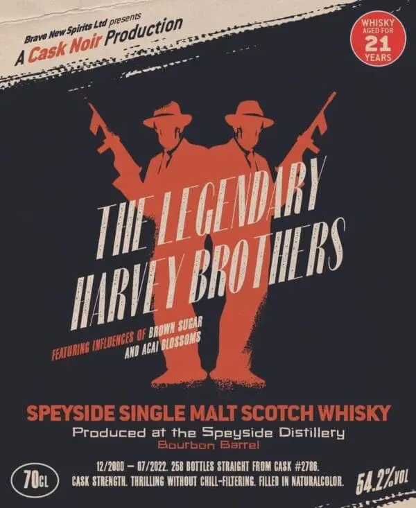 THE LEGENDARY HARVEY BROTHERS - Speyside 21 Years Old - Image 2