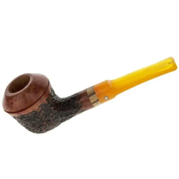 Tommaso Spanu Semi-Rustic Zebrano Band Pipe