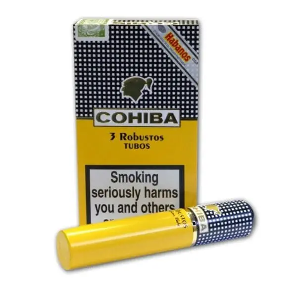 Cohiba Robusto Tubed Cigar Pack of 3