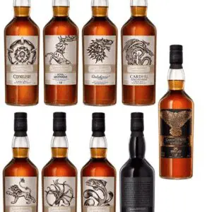 Game of Thrones Single Malt Whisky full set of 9