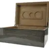 Grey Bamboo Finish Gloss Humidor - 50 Capacity