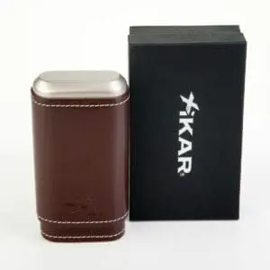 Xikar Envoy Leather 3 Cigar Case in Brown