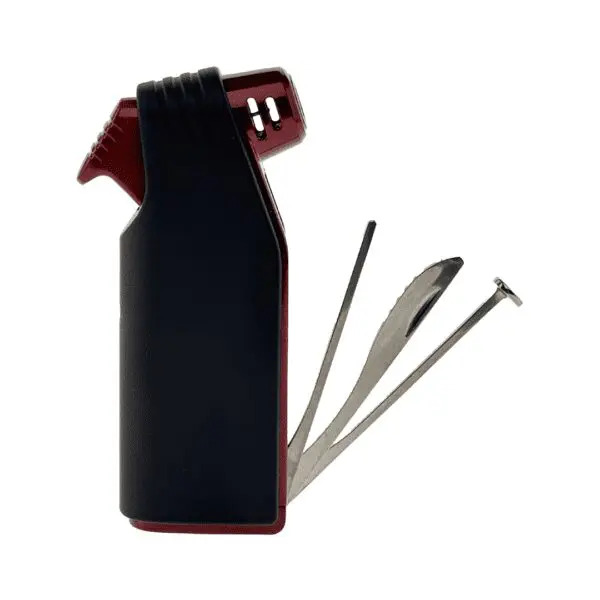 Honest Fry Pipe Lighter in red & black