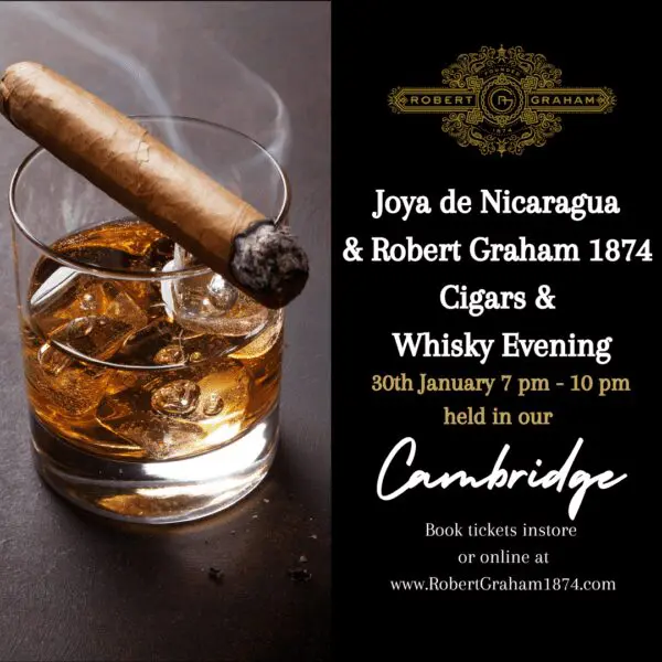 Joya de Nicaragua & Robert Graham 1874 Cigars and Whisky Evening