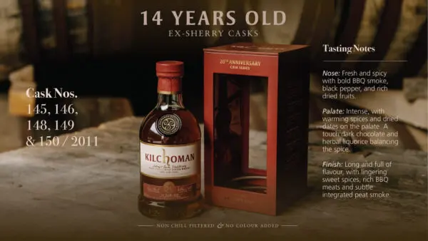 Kilchoman 20th Anniversary 14yo 100% Islay Olorosso Cask