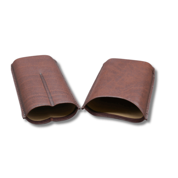 Artamis Robusto Brown Cigar Case - fits 2 Cigars