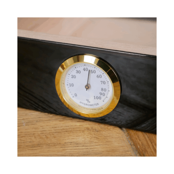 Atomic Black Gloss Humidor - 20 Cigar Capacity