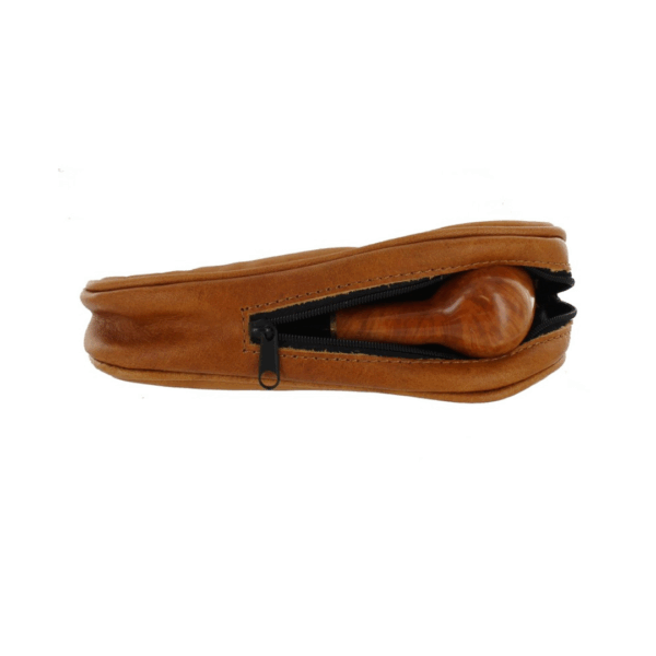 Artamis Tan Leather Combination Pouch - PO22CBR