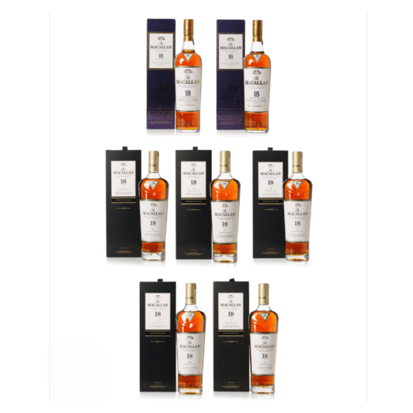 Macallan 18 Year old set of 7