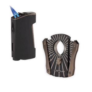 Lotus Chroma Cutter & Lighter Gift Set Black