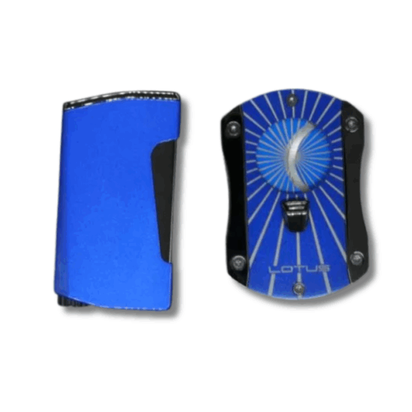Lotus Chroma Cutter & Lighter Giftset in Blue