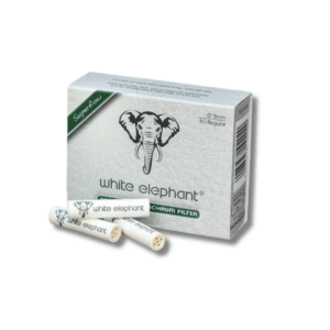 White Elephant 9mm Natural Meerschaum Filters - 40 Pack