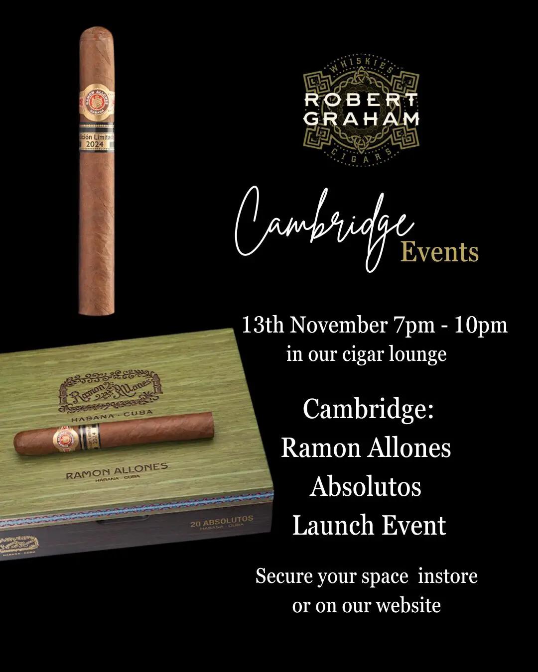 Cambridge: Ramon Allones Absolutos Launch Event