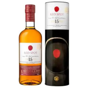 Red Spot 15 year old Irish Whiskey Bottle and Box