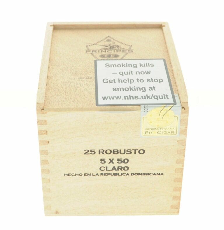 La Aurora Principes Long Filler Claro Robusto Box of 25
