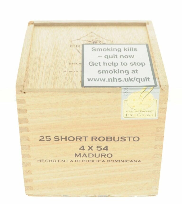 La Aurora Principes Long Filler Maduro Sumo Short Robusto Box of 25