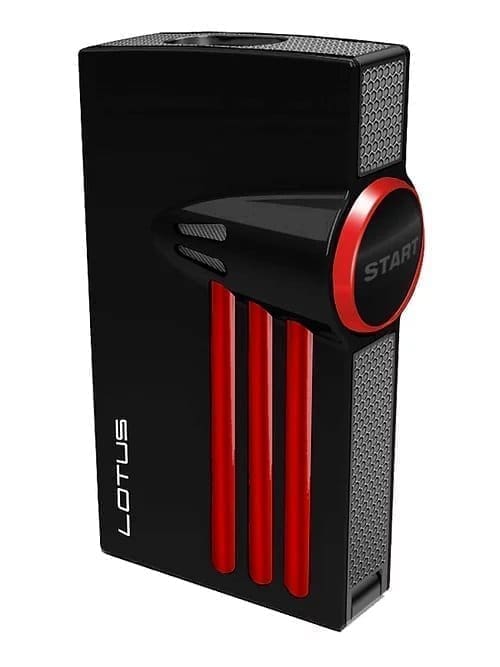 Lotus Orion Lighter in Black Matte and Red