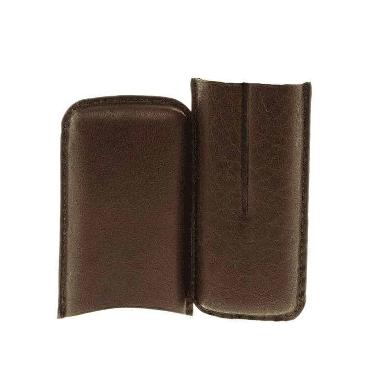 Artamis Brown Leather Cigar Case