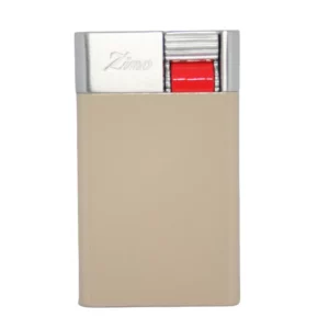 Zino ZM Jetflame Lighter in Beige & Red