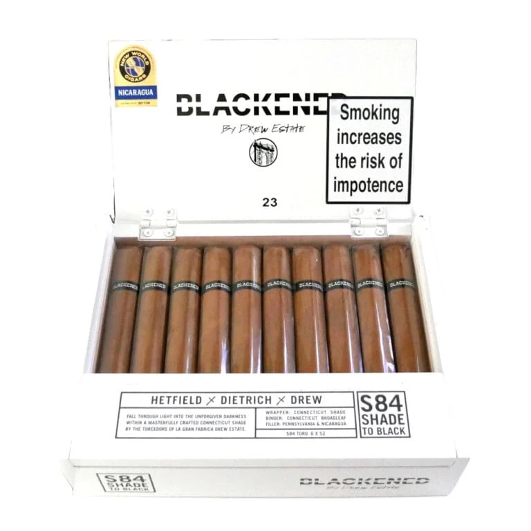 Drew Estate Blackened S84 Shade to Black Toro Box of 20
