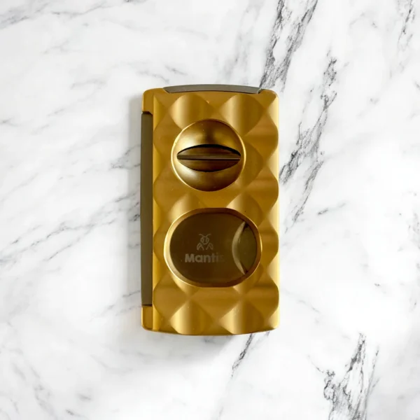 Mantis Universal Faceted Cigar Cutter in Gold