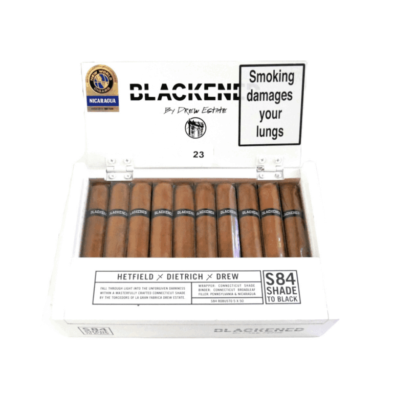 Drew Estate Blackened S84 Shade to Black Robusto Cigar Box of 20