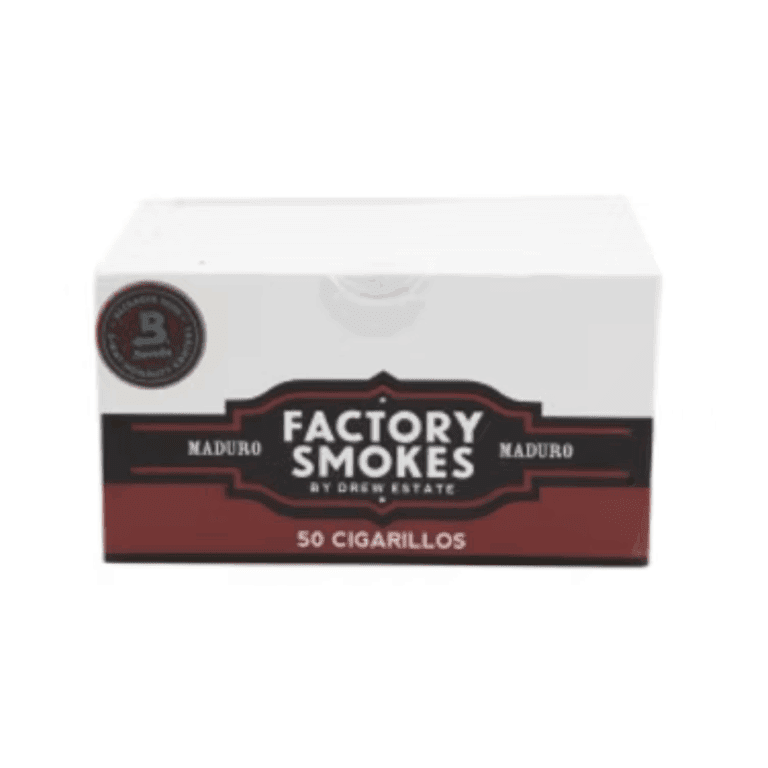 Drew Estate Factory Smokes Maduro Cigarillo box of 50