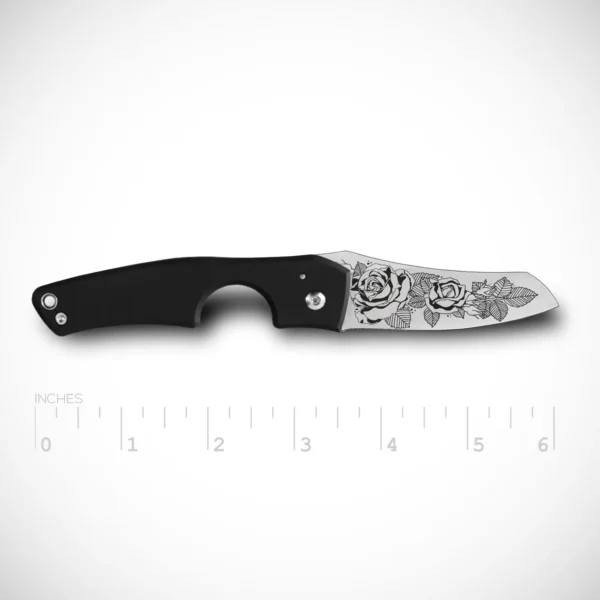 Les Fines Lames Ink Series Cigar Knife with Roses