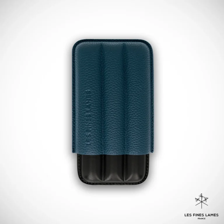 Les Fines Lames TRIO Blue Cigar Case