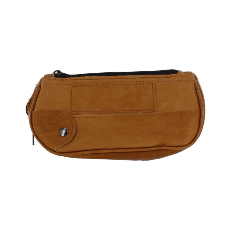 Artamis Tan Leather Combination Pouch - PO22CBR